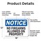 Signmission No Firearms Allowed On Property OSHA Notice Sign, Aluminum, 18in W x 12in L, 2PK OS-2PACK-NS-A-1218-L-16103 - alternate 3